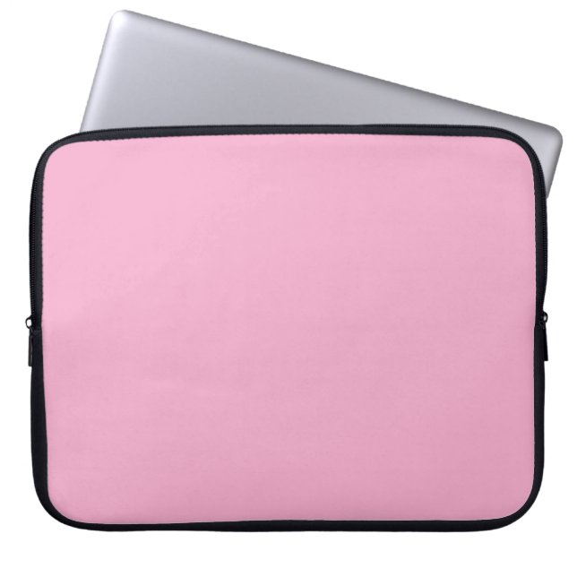 Pastelroze  laptop sleeve (Voorkant)