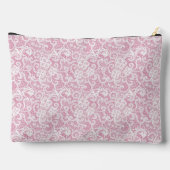 PASTELROZE MET INGEWIKKELDE WITTE KANT LOOK ETUI (Achterkant)