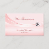 Pastelroze met Sparkle Diamond Stijlvol Visitekaartje (Voorkant)