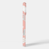 PASTELROZE MET WITTE HARTEN EN BLOEMEN Case-Mate iPhone CASE (Achterkant / Rechts)