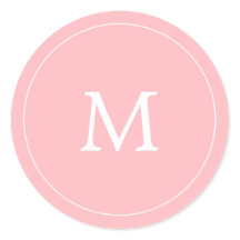 pastelroze minimalistisch simpel monogram bruiloft