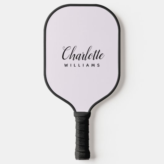 Pastelroze Monogram Pickleball Paddle (Voorkant)
