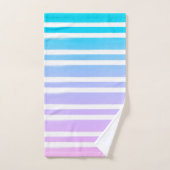 Pastelroze Paarse Blue Paint Brush Bad Handdoek (Handdoek)