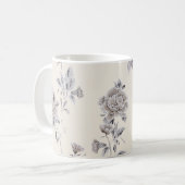 Pastelroze patroon koffiemok (Voorkant links)