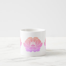 pastelroze pioen espresso kop