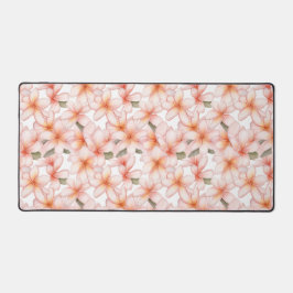 Pastelroze Plumeria Frangipani Bloemen Bureaumat