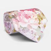  pastelroze roze roze roze pokkenpatroon stropdas (Opgerold)