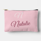 Pastelroze vaste kleur, monogrammen etui (Voorkant)