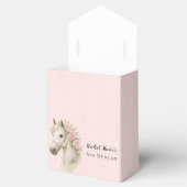 Pastelroze & Witte Paard Bruiloft Feest Bedankdoosjes (Geopend)