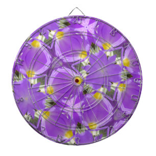 pastelroze-witte patronen dartbord