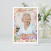 Pastelrozen Foto (Verticaal) Uitnodiging (Staand voorkant)