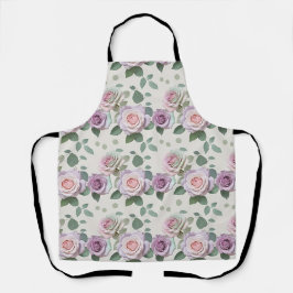 Pastelrozen in tinten lila mint en blozen schort