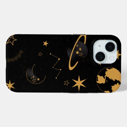 Pastelruimte: stijlvol kosmisch ontwerp Case-Mate iPhone case (Achterkant (horizontaal))