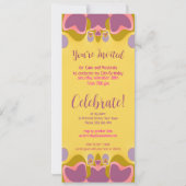 Pastels 12e Verjaardagsfeestuitnodiging Kaart (Achterkant)