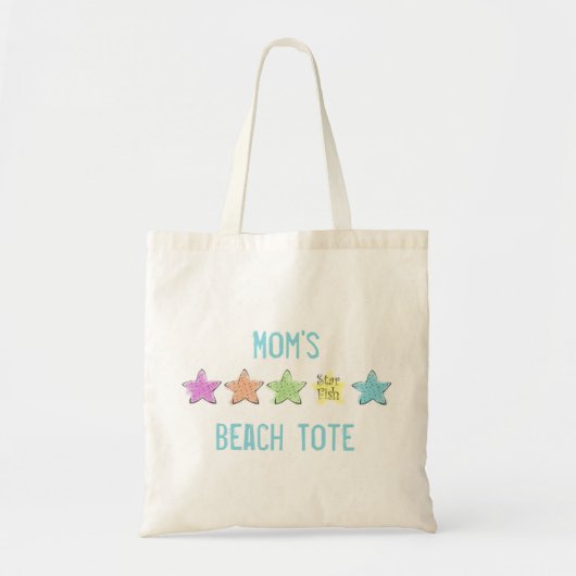 Pastels Aangepaste Canvas tas voor strand (Voorkant)