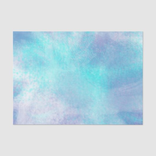 Pastels Aqua Abstract Tissuepapier (Voorkant)