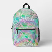 Pastels Back Pack Bedrukte Rugzak (Voorkant)