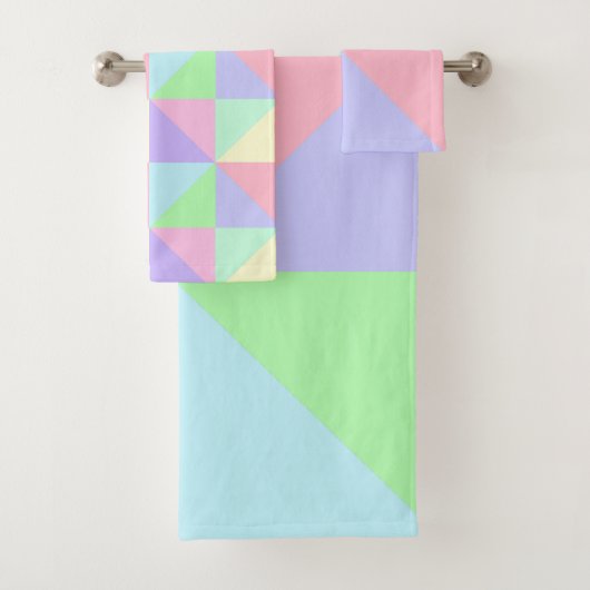 Pastels Bath Towel Set Bad Handdoek (Insitu)