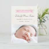 Pastels - Bemanningskaart Aankondiging (Staand voorkant)