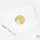Pastels bruid Vrijgezellenfeest Sticker (Envelop)