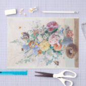 Pastels Classical Floral still Life Tissue Paper Tissuepapier (Craft)