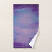  pastels | Cute Pink Cloud Paars Blue Sky Bad Handdoek (Handdoek)