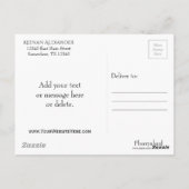  pastels | Cute Pink Cloud Paars Blue Sky Briefkaart (Achterkant)