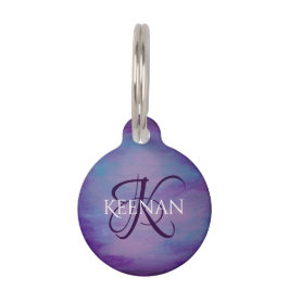  pastels | Cute Pink Cloud Paars Blue Sky Huisdierpenning