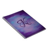  pastels | Cute Pink Cloud Paars Blue Sky Notitieboek (Rechterzijde)