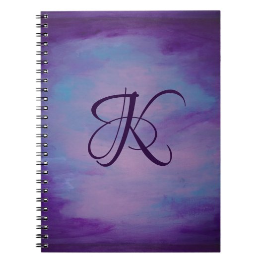  pastels | Cute Pink Cloud Paars Blue Sky Notitieboek (Voorkant)