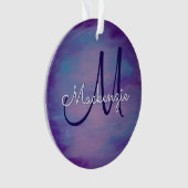  pastels | Cute Pink Cloud Paars Blue Sky Ornament (voorkant)