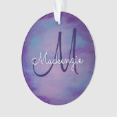  pastels | Cute Pink Cloud Paars Blue Sky Ornament (voorkant)