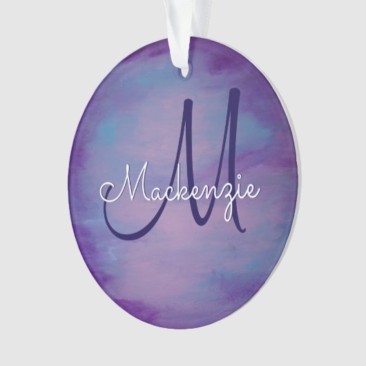  pastels | Cute Pink Cloud Paars Blue Sky Ornament (voorkant)