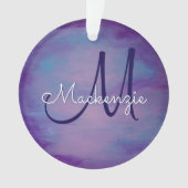  pastels | Cute Pink Cloud Paars Blue Sky Ornament (voorkant)