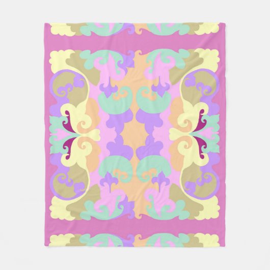 Pastels Fleece Deken (Voorkant)