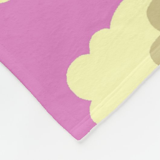 Pastels Fleece Deken (Hoek)