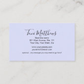 Pastels Glam Elegante Salon Visitekaartje (Achterkant)