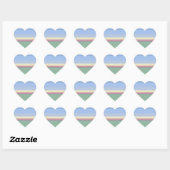 Pastels Heart Sticker (Vel)