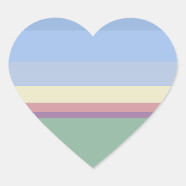 Pastels Heart Sticker