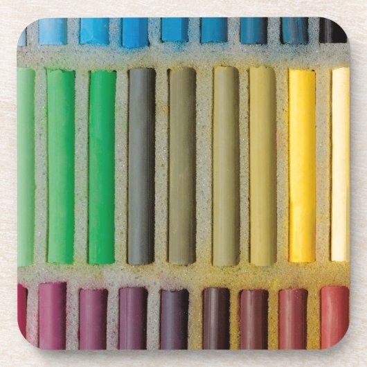 pastels krijtachtig over kleur onderzetter (Voorkant)
