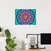 Pastels Mandala Poster (Thuiskantoor)