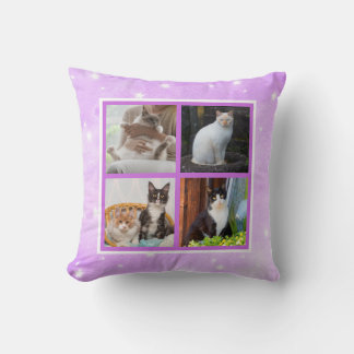 Pastels met sterren Huisdieren Foto Kussen