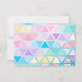 Pastels Modern PARTY-uitnodiging Kaart (Achterkant)