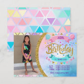Pastels Modern PARTY-uitnodiging Kaart (Voorkant / Achterkant)