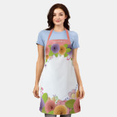 Pastels Moederdag Papier Cut Flower Schort (Gedragen)