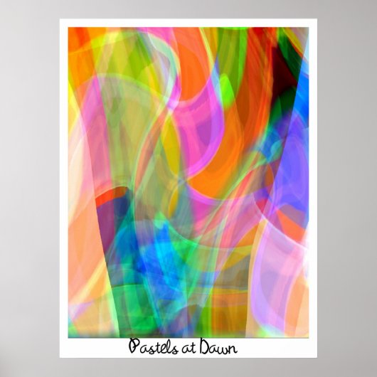 Pastels op Dawn Poster (Voorkant)