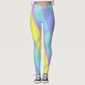 Pastels paaspatroon leggings (Voorkant)