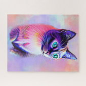 Pastels Painted Siamese Cat Legpuzzel (Horizontaal)