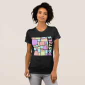 Pastels Patterned Verticaal t-shirt (Voorkant volledig)