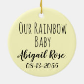 Pastels Rainbow Baby sterars & Hearts Personal Keramisch Ornament (Achterkant)